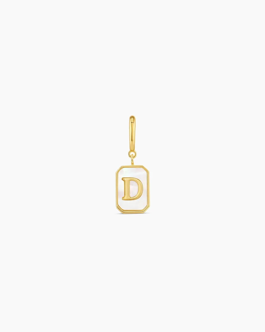 gorjana Vintage Alphabet Parker Charm 18k Gold Plated New