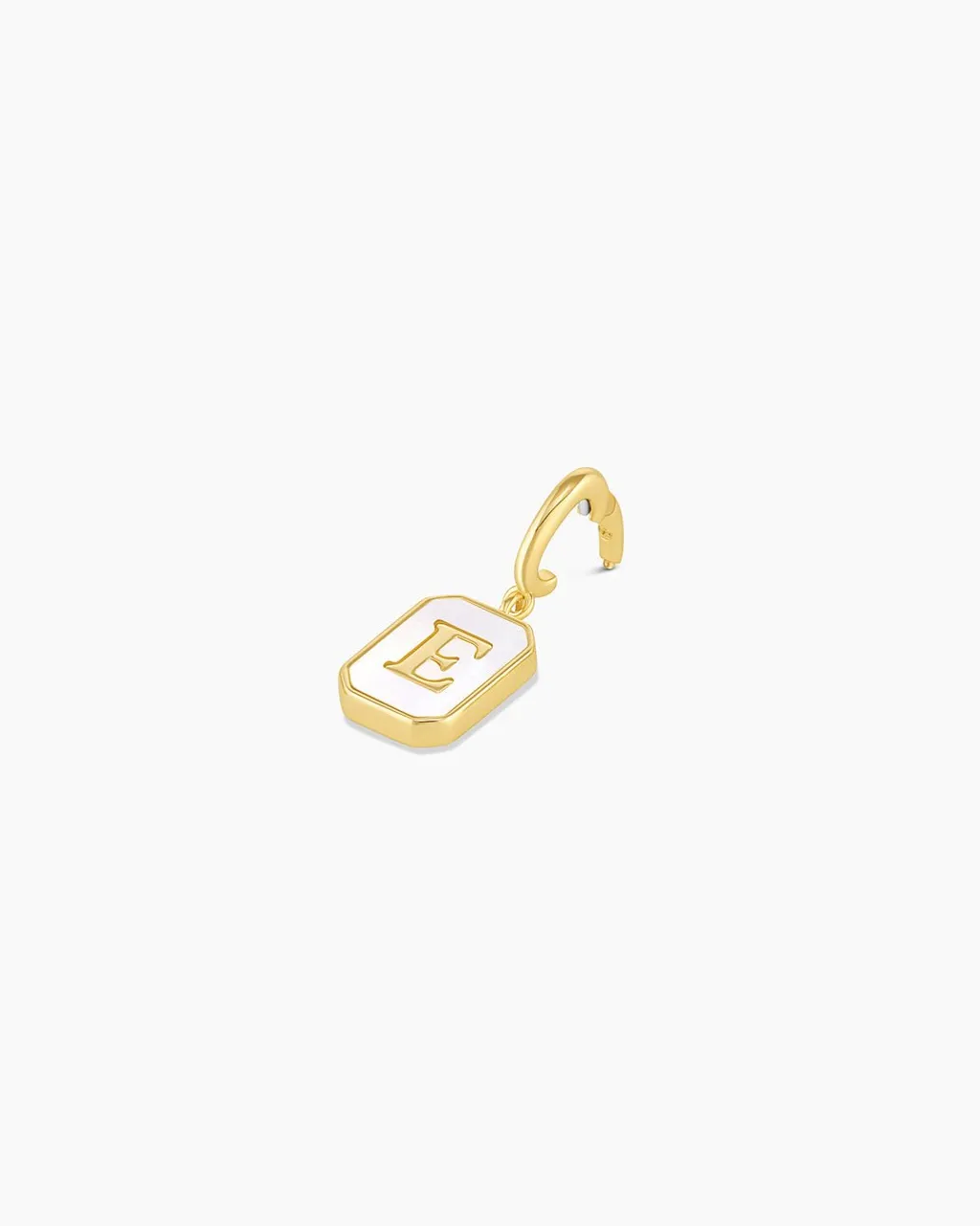 gorjana Vintage Alphabet Parker Charm 18k Gold Plated New