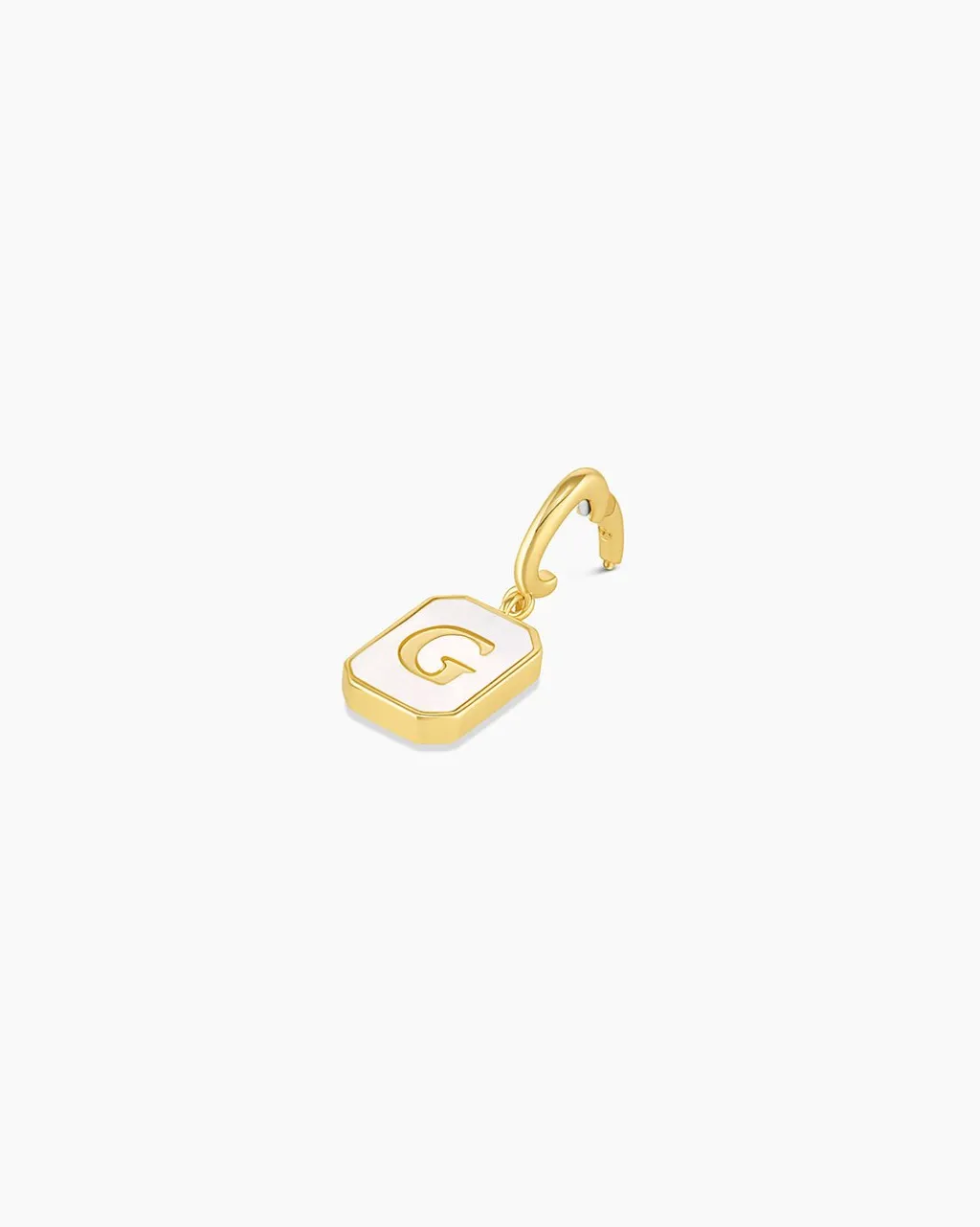 gorjana Vintage Alphabet Parker Charm 18k Gold Plated New