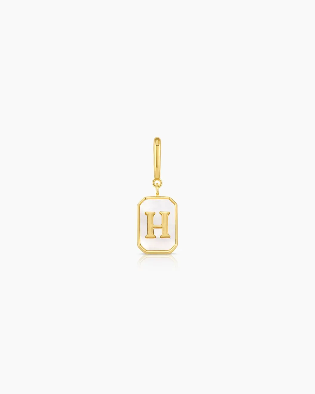 gorjana Vintage Alphabet Parker Charm 18k Gold Plated New