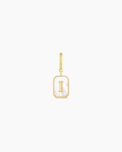 gorjana Vintage Alphabet Parker Charm 18k Gold Plated New