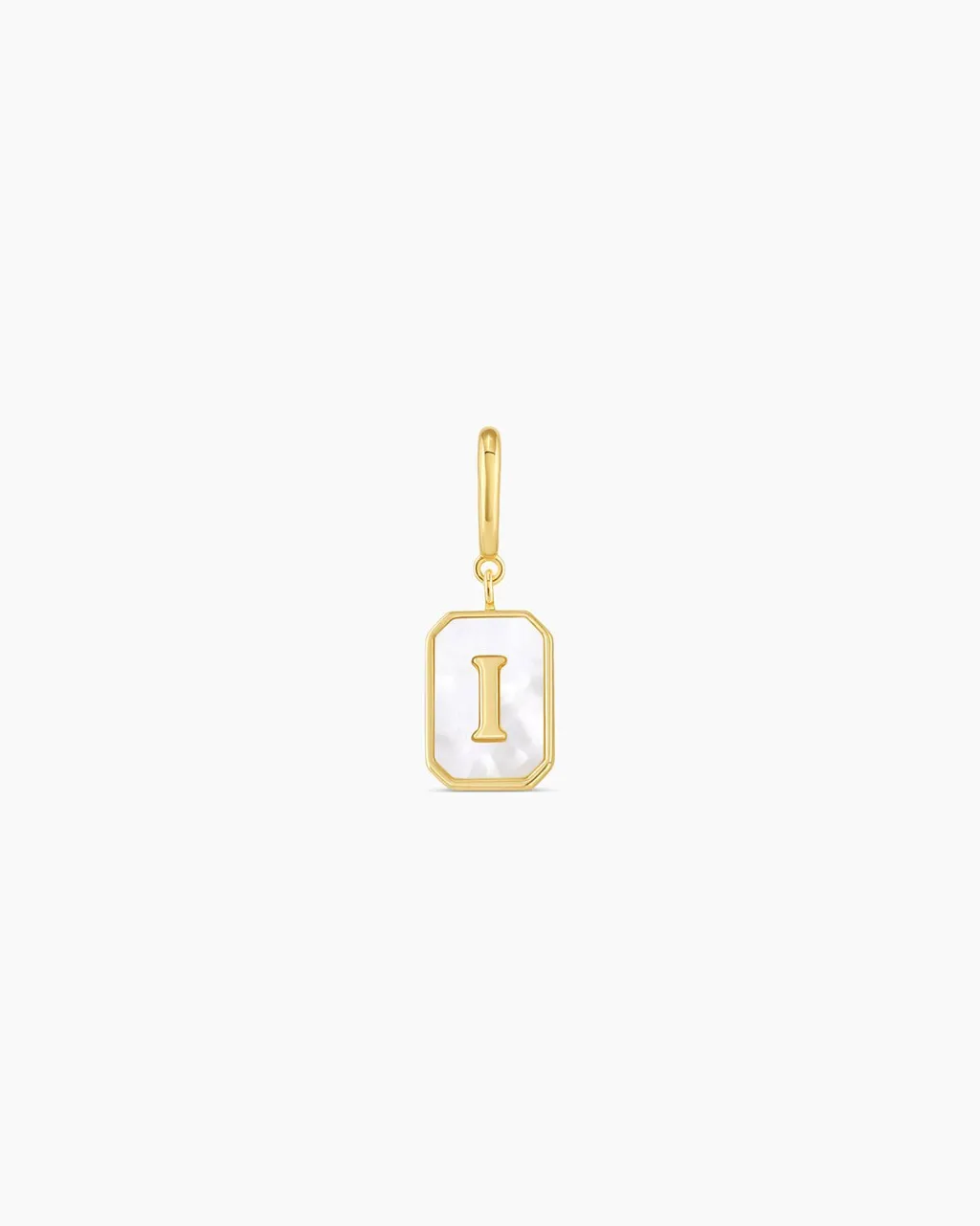 gorjana Vintage Alphabet Parker Charm 18k Gold Plated New