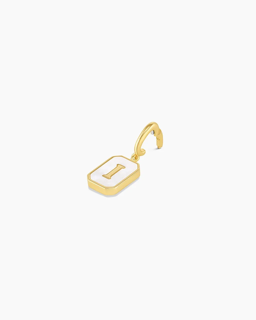 gorjana Vintage Alphabet Parker Charm 18k Gold Plated New
