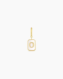 gorjana Vintage Alphabet Parker Charm 18k Gold Plated New