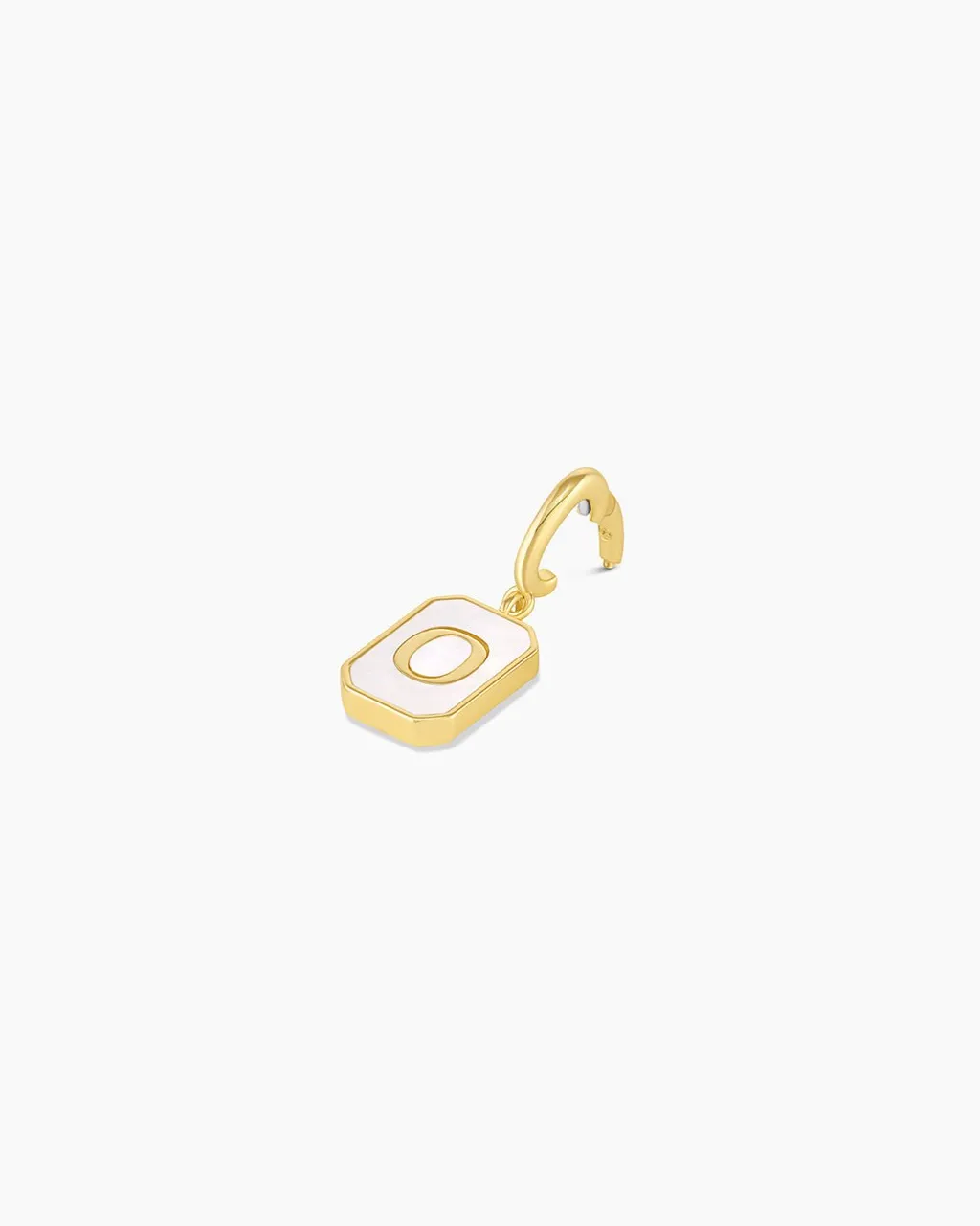 gorjana Vintage Alphabet Parker Charm 18k Gold Plated New