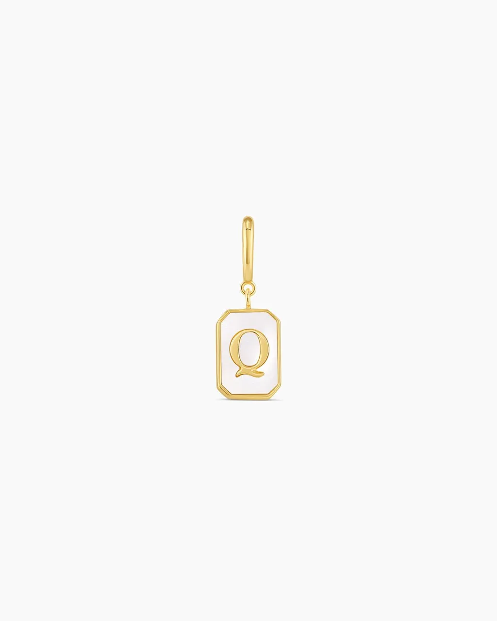 gorjana Vintage Alphabet Parker Charm 18k Gold Plated New