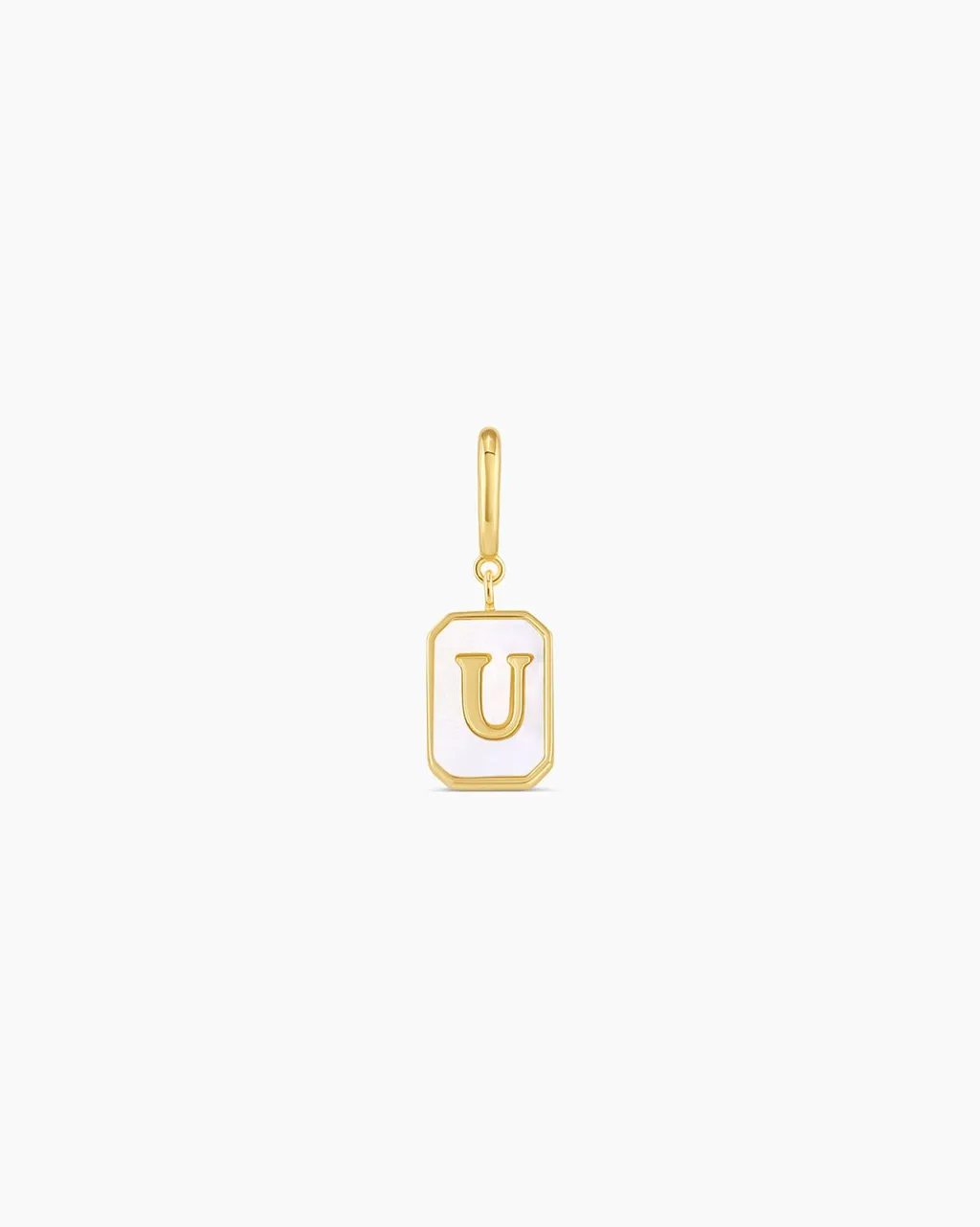 gorjana Vintage Alphabet Parker Charm 18k Gold Plated New