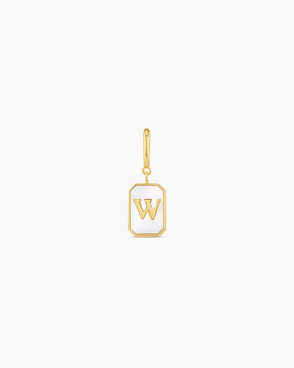 gorjana Vintage Alphabet Parker Charm 18k Gold Plated New