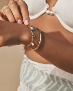 gorjana Western Mini Charm Bracelet 18k Gold Plated Outlet