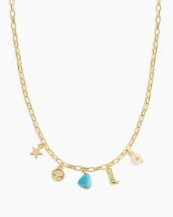 gorjana Western Mini Charm Necklace 18k Gold Plated Sale