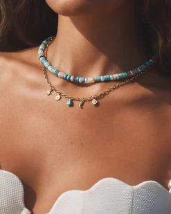 gorjana Western Mini Charm Necklace 18k Gold Plated Sale