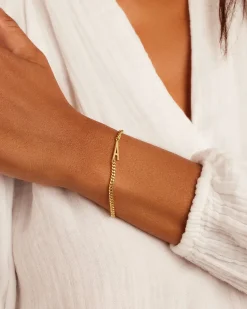 gorjana Wilder Alphabet Bracelet 18k Gold Plated Discount