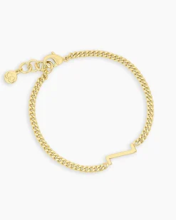 gorjana Wilder Alphabet Bracelet 18k Gold Plated Discount