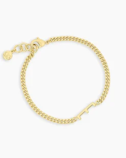 gorjana Wilder Alphabet Bracelet 18k Gold Plated Discount