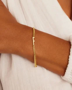 gorjana Wilder Alphabet Bracelet 18k Gold Plated Discount