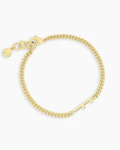 gorjana Wilder Alphabet Bracelet 18k Gold Plated Discount