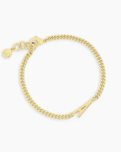 gorjana Wilder Alphabet Bracelet 18k Gold Plated Discount