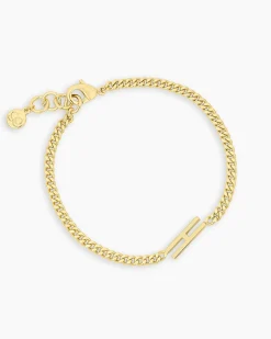 gorjana Wilder Alphabet Bracelet 18k Gold Plated Discount