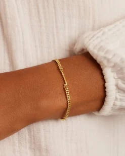 gorjana Wilder Alphabet Bracelet 18k Gold Plated Discount