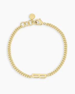 gorjana Wilder Alphabet Bracelet 18k Gold Plated Discount