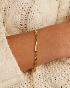 gorjana Wilder Alphabet Bracelet 18k Gold Plated Discount