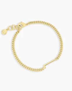 gorjana Wilder Alphabet Bracelet 18k Gold Plated Discount