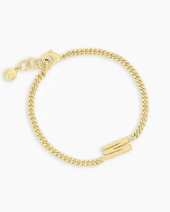 gorjana Wilder Alphabet Bracelet 18k Gold Plated Discount