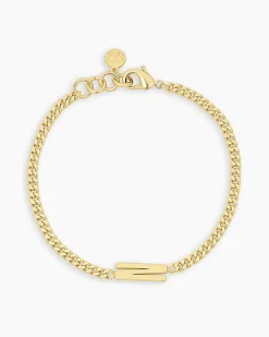 gorjana Wilder Alphabet Bracelet 18k Gold Plated Discount