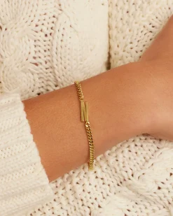 gorjana Wilder Alphabet Bracelet 18k Gold Plated Discount