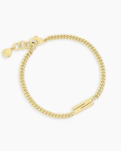 gorjana Wilder Alphabet Bracelet 18k Gold Plated Discount