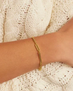 gorjana Wilder Alphabet Bracelet 18k Gold Plated Discount