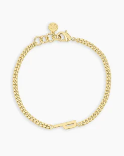 gorjana Wilder Alphabet Bracelet 18k Gold Plated Discount