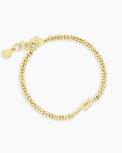 gorjana Wilder Alphabet Bracelet 18k Gold Plated Discount