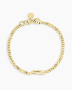 gorjana Wilder Alphabet Bracelet 18k Gold Plated Discount