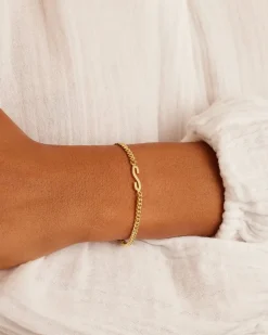 gorjana Wilder Alphabet Bracelet 18k Gold Plated Discount