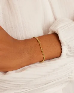 gorjana Wilder Alphabet Bracelet 18k Gold Plated Discount