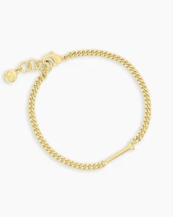 gorjana Wilder Alphabet Bracelet 18k Gold Plated Discount