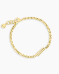 gorjana Wilder Alphabet Bracelet 18k Gold Plated Discount