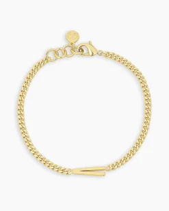 gorjana Wilder Alphabet Bracelet 18k Gold Plated Discount