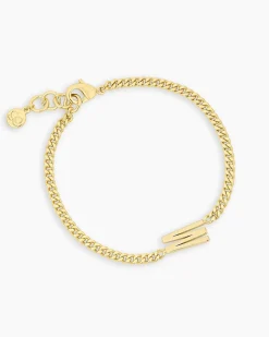 gorjana Wilder Alphabet Bracelet 18k Gold Plated Discount