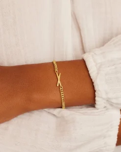 gorjana Wilder Alphabet Bracelet 18k Gold Plated Discount