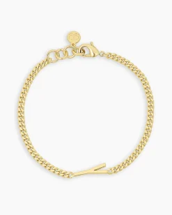 gorjana Wilder Alphabet Bracelet 18k Gold Plated Discount