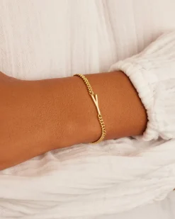 gorjana Wilder Alphabet Bracelet 18k Gold Plated Discount