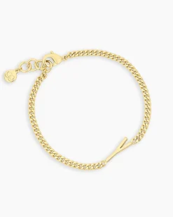 gorjana Wilder Alphabet Bracelet 18k Gold Plated Discount