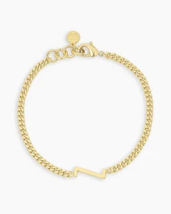 gorjana Wilder Alphabet Bracelet 18k Gold Plated Discount
