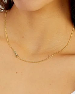 gorjana Wilder Alphabet Necklace 18k Gold Plated Fashion