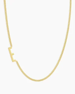 gorjana Wilder Alphabet Necklace 18k Gold Plated Fashion