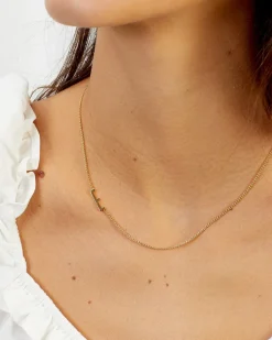 gorjana Wilder Alphabet Necklace 18k Gold Plated Fashion