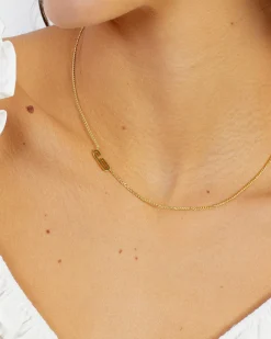 gorjana Wilder Alphabet Necklace 18k Gold Plated Fashion