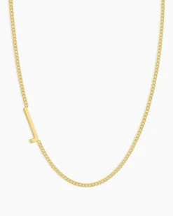 gorjana Wilder Alphabet Necklace 18k Gold Plated Fashion